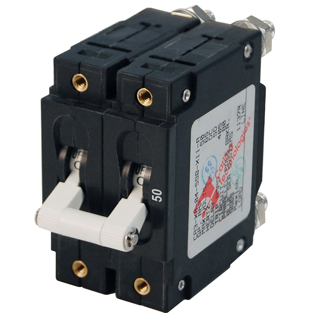 Blue Sea Systems 7251 Blue Sea 7251 C-Series Double Pole Circuit Breaker - 50A