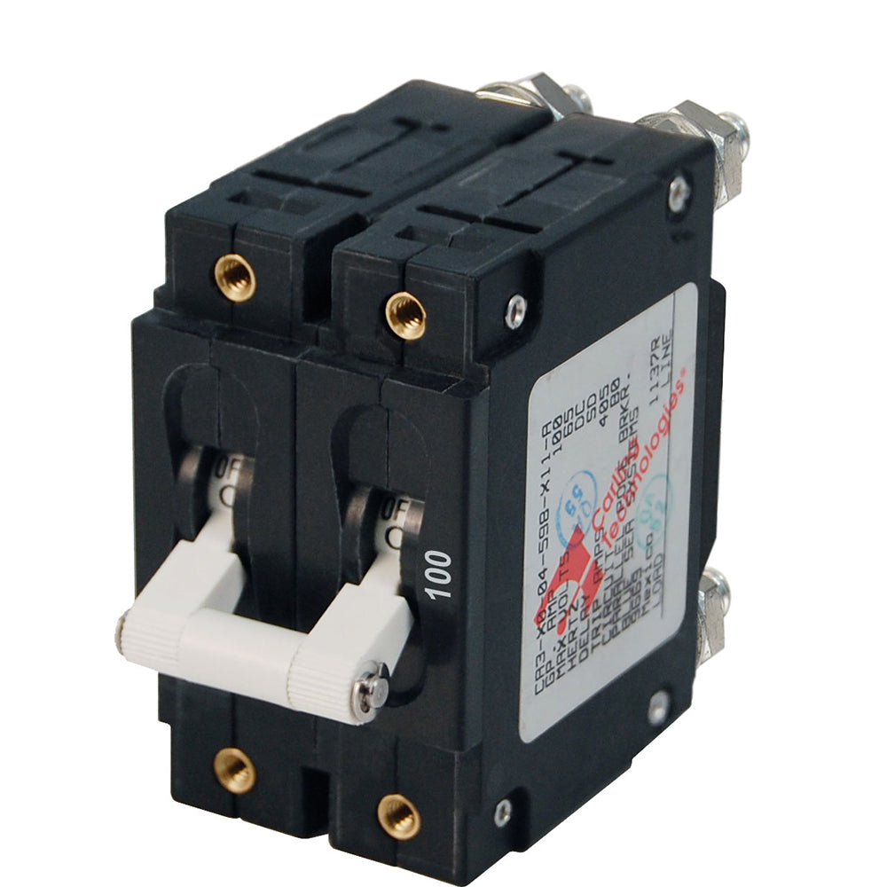 Blue Sea Systems 7258 Blue Sea 7258 C-Series Double Pole Circuit Breaker - 100A