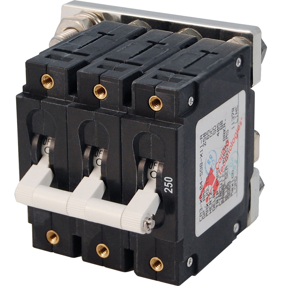 Blue Sea Systems 7270 Blue Sea 7270 250A C-Series Triple Pole Toggle DC Circuit Breaker