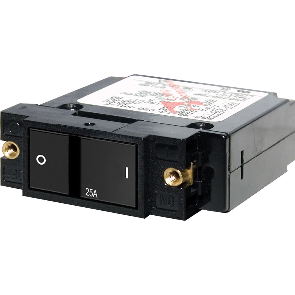 Blue Sea Systems 7405 Blue Sea 7405 Single Pole Small Case 2" Flat Rocker Circuit Breaker - 25 Amp