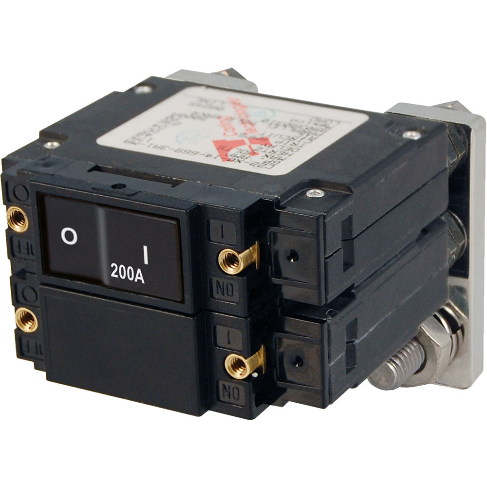 Blue Sea Systems 7476 Blue Sea 7476 C - Series Flat Circuit Breaker, Single and Double Pole - 200 Amp