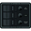 Blue Sea 8374 Water Resistant 3 Position - Black - Vertical Mount Panel
