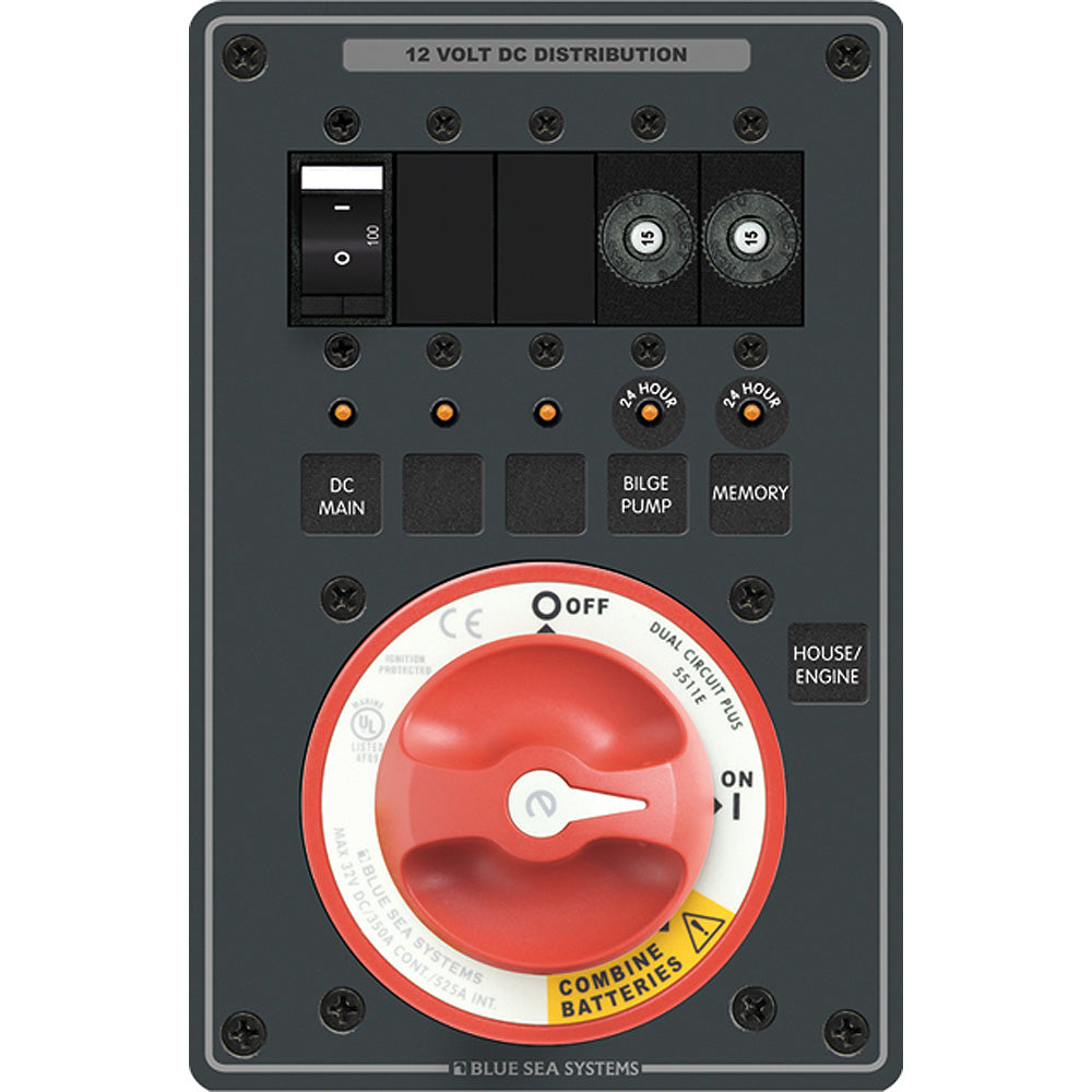 Blue Sea Systems 8690 Blue Sea 8690 e-Series Dual Circuit Plus PN 5511e