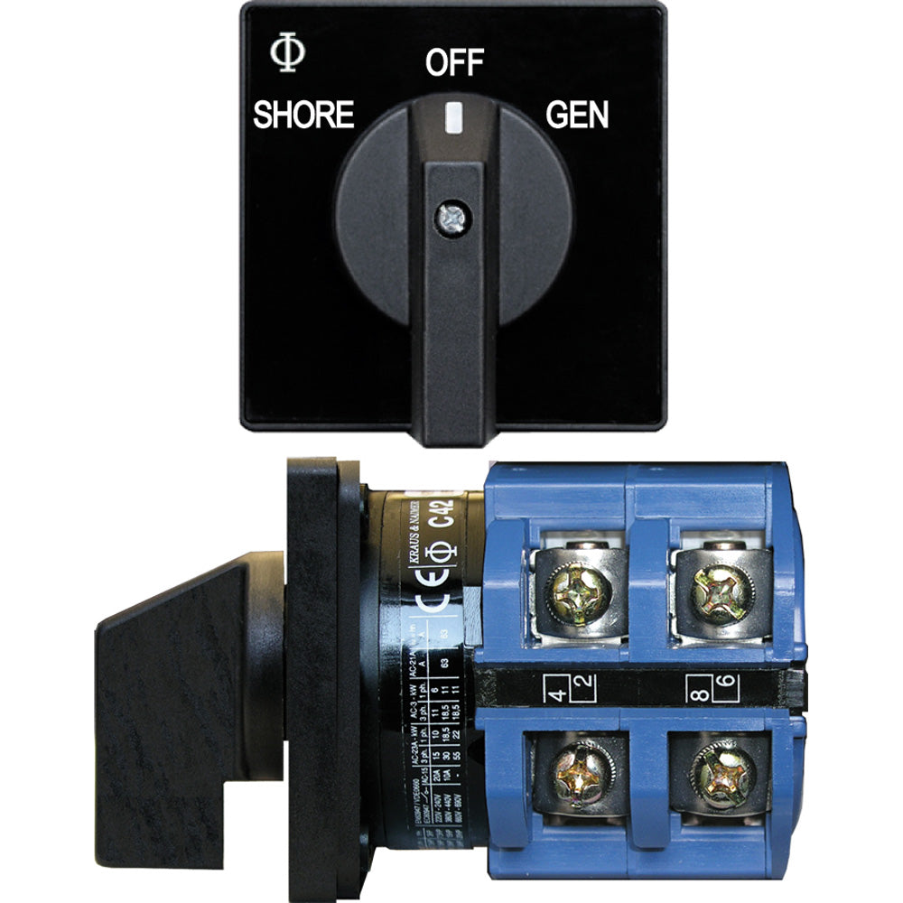 Blue Sea Systems 9011 Blue Sea 9011 Switch, AV 120VAC 65A OFF +2 Positions