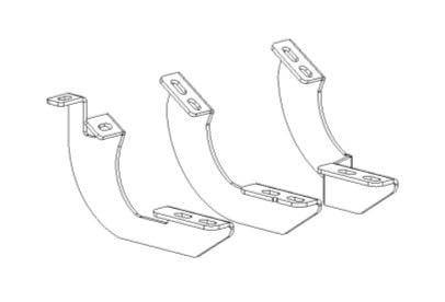 GO RHINO 6944326 Brackets for V-Series V3, RB Series Running Boards