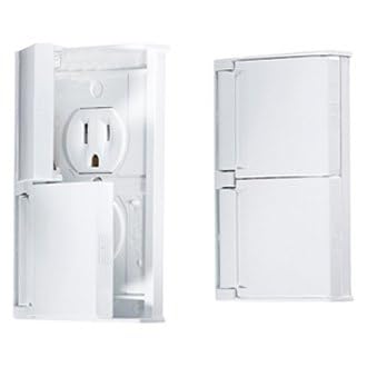 RV DESIGNER S905 RV Designer S905 - Weatherproof Dual AC Outlet with Snap Cover Plate, White