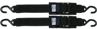STAR BRITE 060069 Transom Tie Down 2" x 6' with Quick Release Buckle & "S" hooks