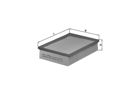 MAHLE LX343 Mahle LX343 AIR FILTER WITHOUT FOAM TOP