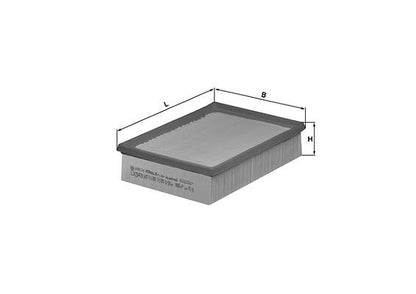 MAHLE LX343 Mahle LX343 AIR FILTER WITHOUT FOAM TOP