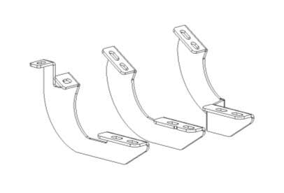 GO RHINO 6944326 Brackets for V-Series V3, RB Series Running Boards