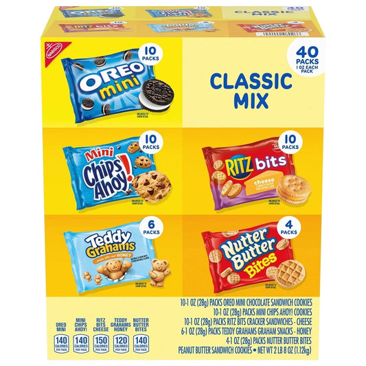 Nabisco Nabisco Classic Mix Cookie & Cracker Variety Pack, 40 Count