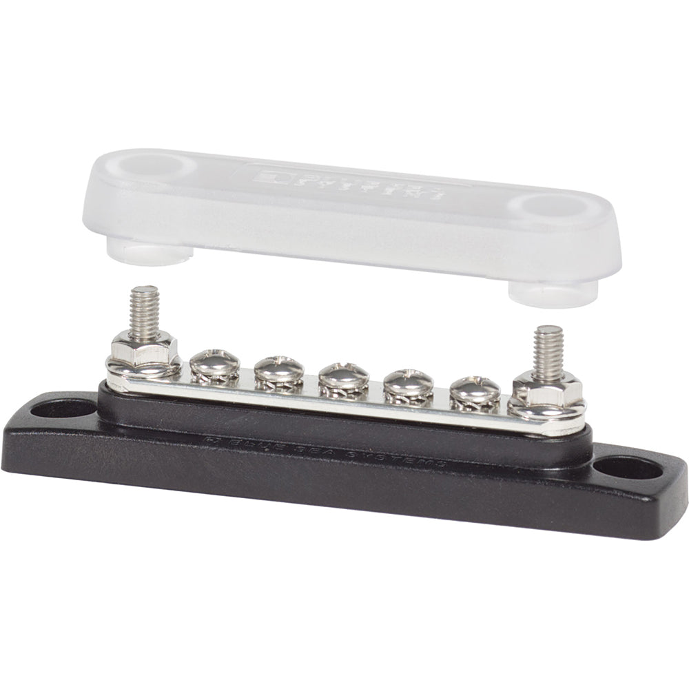 Blue Sea Systems 2314 Blue Sea 2314 MiniBus 100 Ampere Common BusBar 5 x 8-32 Screw Terminal with Cover