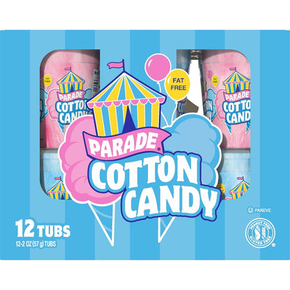 Parade Parade Cotton Candy, Pink & Blue, 2 oz Tubs, 12 Pack