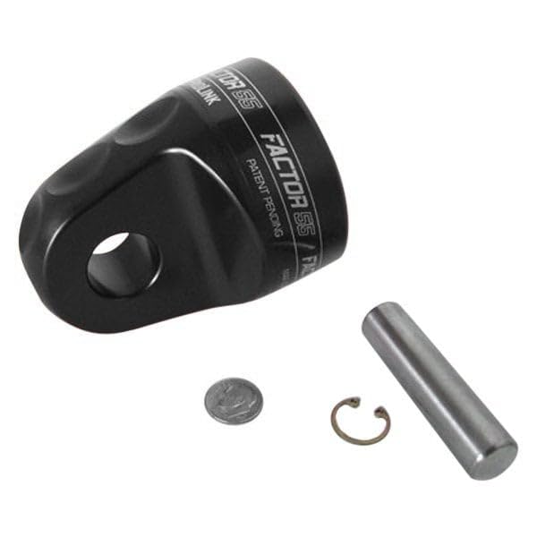 FACTOR 55 00210-04 Factor 55 ProLink Winch Shackle Mount for Large Overland and Military-Style Vehicles, Fits Lines Up to 1/2" Diameter - Black