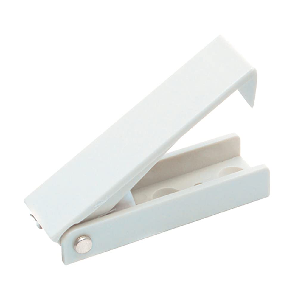 RV DESIGNER E212 RV Designer E212, Squared Baggage Door Catch, White, 2 Per Pack, Compartment Hardware