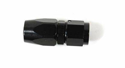 SPEEDFX 510800BK Hose Ends Full Swivel; -8AN; Straight; Anodized; Black; Aluminum; Single
