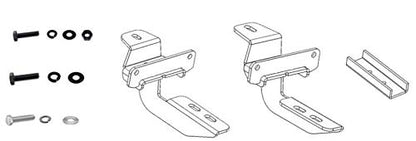 GO RHINO 6945165 Go Rhino RB10 / RB20 Brackets | Mild Steel, Textured Black | 6945165 | Fits 2020 - 2024 Jeep Gladiator JT, 4-Door