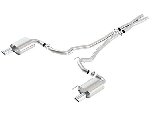 BORLA 140590 BORLA 140590 Cat-Back Performance Exhaust System for 2015-2017 Ford Mustang GT/GT Convertible 5.0L V8 Automatic/Manual Transmission.