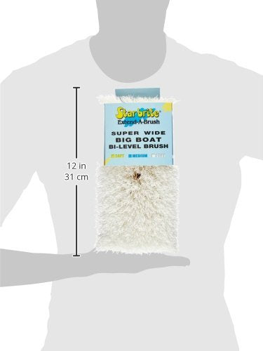 STAR BRITE 040016 STAR BRITE 10" Extend-A-Brush Big Boat Brush, White - Coarse