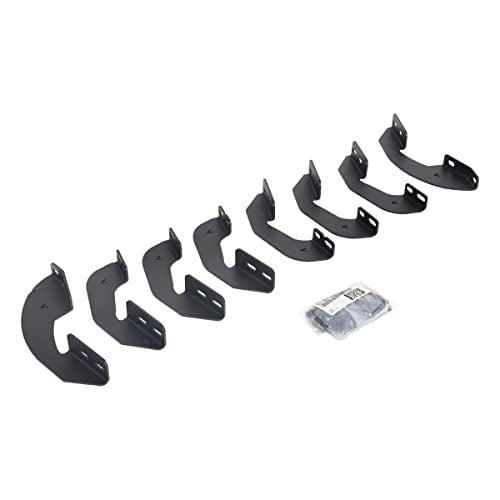 GO RHINO 6944156 Go Rhino V-Series V3 / RB10 Slim / RB20 Slim / RB30 Slim / RB30 Running Board Mounting Brackets | Mild Steel, Textured Black | 6944156 | Fits 2007-2021 Toyota Tundra Crew Max Pickup