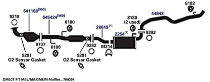 AP EXHAUST 645424 Ap Exhaust 645424 DIRECT FIT CATALYTIC CONVERTER