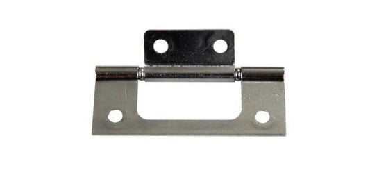 JR PRODUCTS 70645 JR Products 70645 Chrome Non-Mortise Flush Mount Hinge
