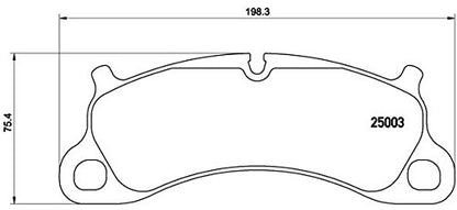 BREMBO P65025 Brembo P65025 Low-Met Front Disc Brake Pad Set PORSCHE OE# 99135194903