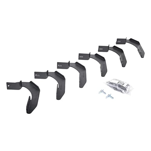 GO RHINO 6941266 Go Rhino V-Series V3 / RB10 Slim / RB20 Slim / RB30 Slim / RB30 Running Board Mounting Brackets | Mild Steel, Textured Black | 6941266 | Fits 2004-2014 Ford F-150 Super Crew Pickup