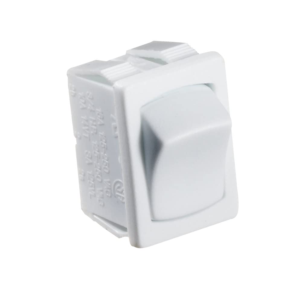 RV DESIGNER S435 RV Designer S435-10 Amp, On/Off - SPST, White DC Rocker Switch