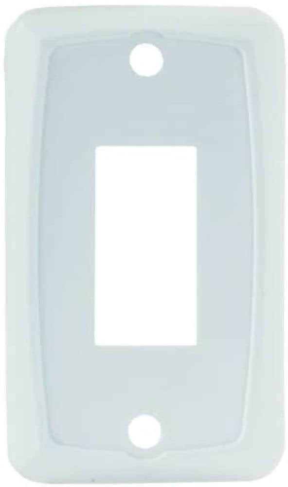 JR PRODUCTS 12845 JR Products 12845 White Single Switch Face Plate