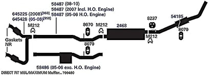 AP EXHAUST 54185 AP Exhaust Products 54185 Exhaust Tail Pipe