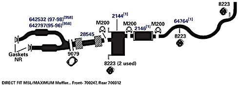 AP EXHAUST 700247 AP Exhaust Products 700247 Exhaust Muffler