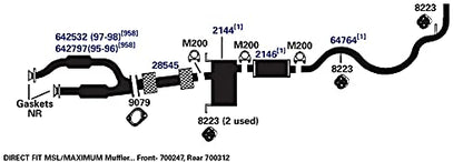 AP EXHAUST 700247 AP Exhaust Products 700247 Exhaust Muffler