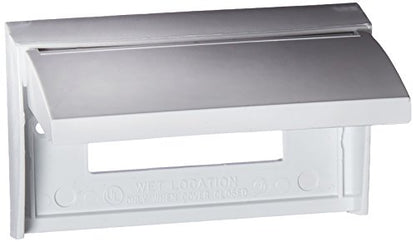 RV DESIGNER E465 RV Designer E465 Weatherproof Snap Cover-Plate for GFCI Outlet Cover, White