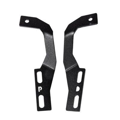 GO RHINO 732305T Go Rhino! XE Hood Hinge Cube Light Mount | Mild Steel, Textured Black | 732305T | Fits 2010-2022 Lexus GX460, SUV