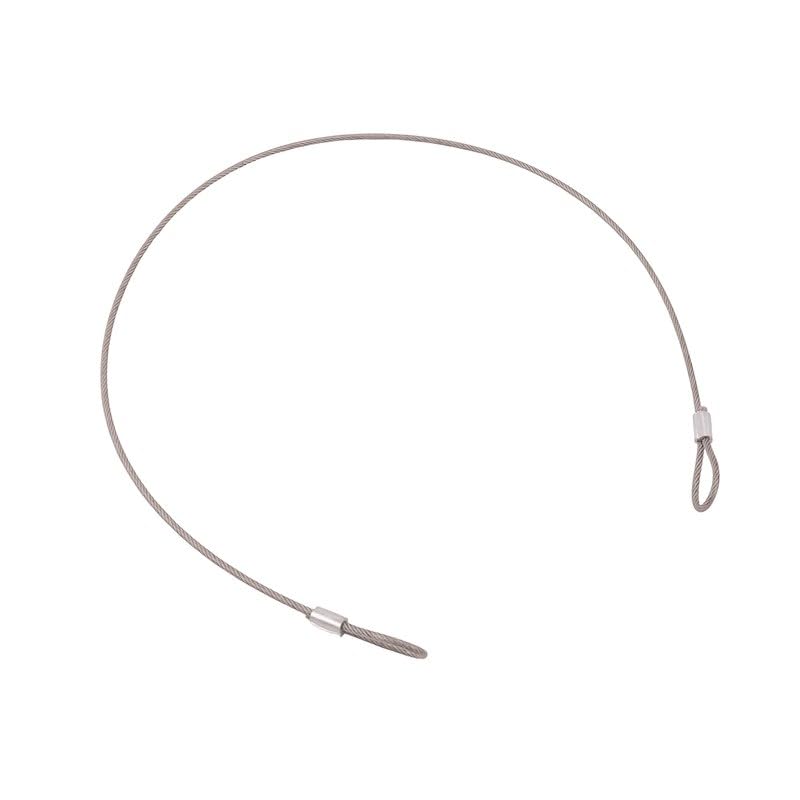 ARCON 19766 Arcon Security Cable 19766, with Separate Lock, 3 Millimeter Diameter x 36 Inch Length, Stainless Steel, Clear Vinyl Sleeve