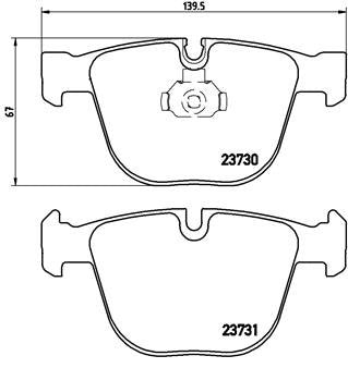 BREMBO P06026 Brembo P06026 Low-Met Rear Disc Brake Pad Set BENTLEY/BMW/ROLLS-ROYCE OE# 34216768471