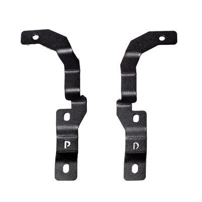 GO RHINO 732255T Go Rhino! XE Hood Hinge Cube Light Mount | Mild Steel, Textured Black | 732255T | Fits 2015-2022 Chevrolet Colorado
