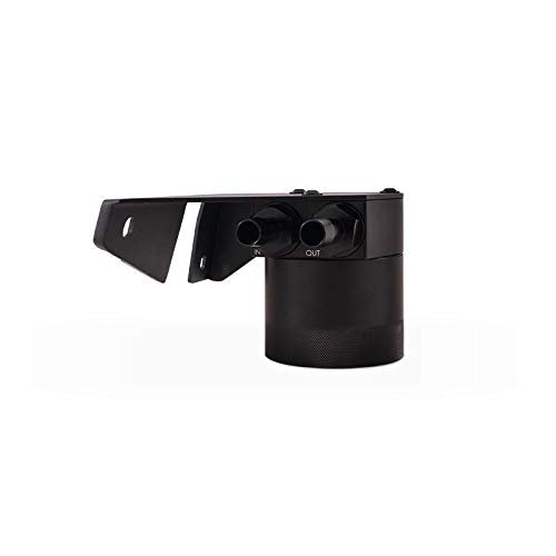 MISHIMOTO MMBCC-F2D-17BE Mishimoto MMBCC-F2D-17BE Baffled Oil Catch Can Compatible With Ford Powerstroke 6.7L 2017+ Black