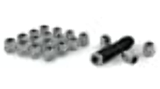 GORILLA K5COS-00012GR Small Diameter Spline Open End Lug Nuts - 3/4" & 13/16" Dual Hex Key - 1/2"-20 Thread Size - Zinc Finish - Set of 20 (K5COS-00012GR)