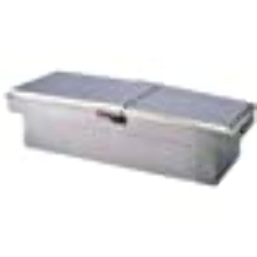 TRAILFX 140721 TrailFX Standard Crossover Tool Box Dual Lids with Struts Polished 16-Gauge Diamond Tread Aluminum 9.0 Cubic Foot 72" Length x 19-1/4" Weight x 13-1/2" Height With Plastic Tray TrailFX 140721