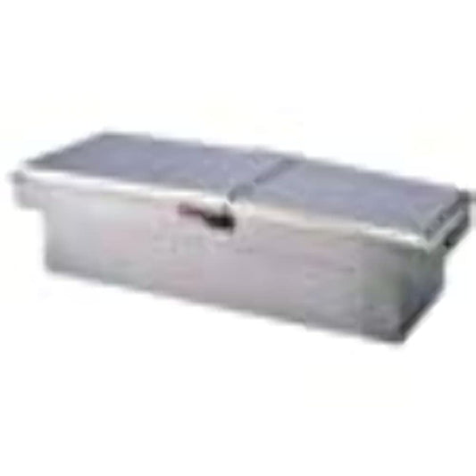 TRAILFX 140721 TrailFX Standard Crossover Tool Box Dual Lids with Struts Polished 16-Gauge Diamond Tread Aluminum 9.0 Cubic Foot 72" Length x 19-1/4" Weight x 13-1/2" Height With Plastic Tray TrailFX 140721
