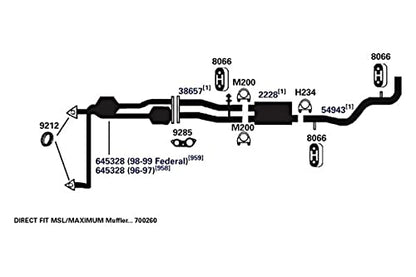 AP EXHAUST 9212 AP Exhaust Products 9212 Exhaust Pipe Connector Gasket