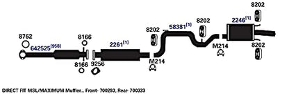 AP EXHAUST 700333 AP Exhaust Products 700333 Exhaust Muffler