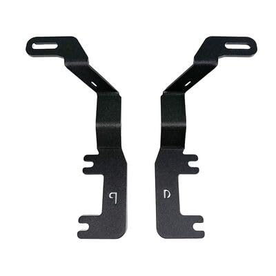 GO RHINO 732250T Go Rhino XE Hood Hinge Cube Light Mount | Mild Steel, Textured Black | 732250T | Fits 2023-2024 Chevrolet Colorado, Crew Cab