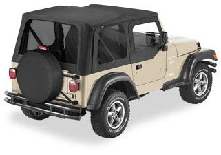 BESTOP 79124-01 Bestop Replace-A-Top Black Sailcloth 7912401 for Jeep Wrangler TJ 1997-2002