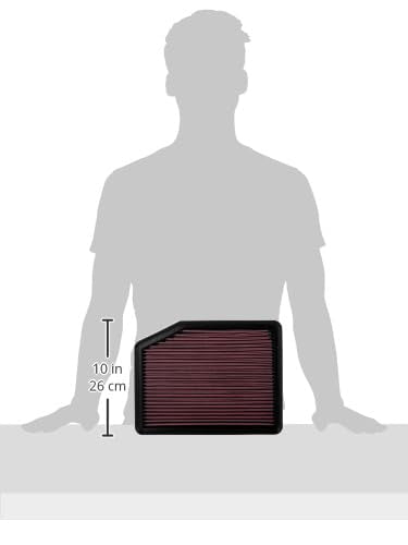 K&N FILTER 33-2428 K&N High-Flow Original Lifetime Engine Air Filter: Increase Power: Premium, Washable: Compatible with 2008-2019 BMW: (See Product Description for Select Models) 33-2428