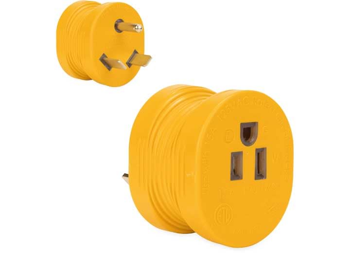 CAMCO 55232 Camco 55232 30 Amp Male/15 Amp Female Adapter with Indicator Light