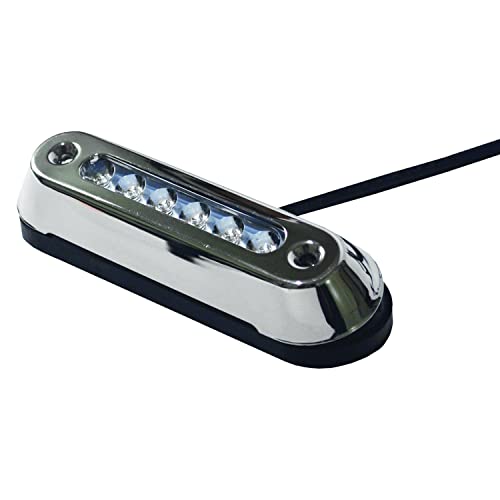 T-H Marine LED-SM7815-W-DP Stainless Steel Oval LED Underwater Light