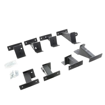 GO RHINO FSD4516TK Go Rhino Dominator Xtreme Frame Slider Brackets | Mild Steel, Textured Black | FSD4516TK | Fits 2020-2024 Jeep Gladiator JT, 4-Door